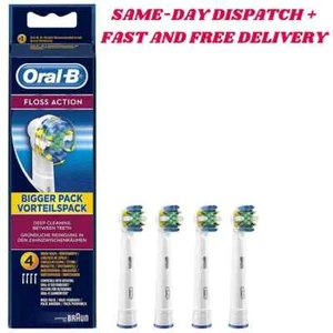 Braun Oral-B FLOSS ACTION Replacement Electric Toothbrush Heads - 1-4 Heads - Picture 1 of 5