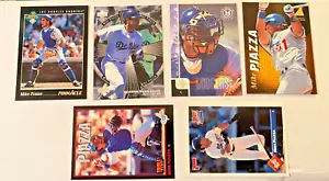 Mike Piazza ⚾ SUPER LOT 537⚾ with (6) Los Angeles MLB baseball cards RC - Picture 1 of 2