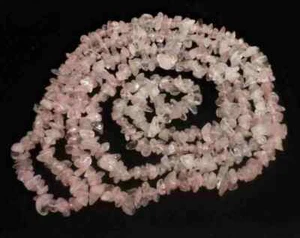 Rose Quartz Necklace Elegant and Beautiful. Length 85-90 cm - Picture 1 of 4