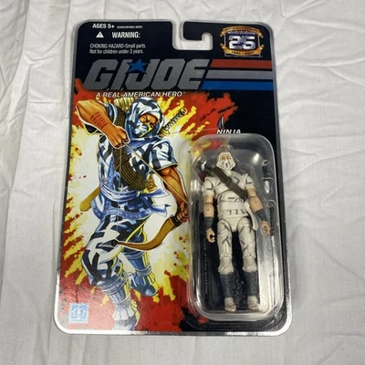 GI Joe 25th Anniversary Foil Cobra Ninja Storm Shadow Hasbro Foil Action Figure - Image 1 of 4