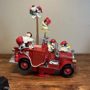 VIDEO Enesco on The Spot Fire Department Deluxe Illuminated Vtg Action Musical - Picture 1 of 15