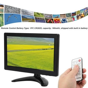 9in TFT LCD Computer Monitor With Multi Input Interface Speaker HD Color Gam NEW - Afbeelding 1 van 18