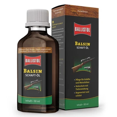 BALLISTOL (199,80 EUR/l) Balsin Schaftöl dunkelbraun 50 ml