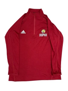 Adidas Player Issued IUPUI Jaguars rot 1/4 Zip Warmup Langarmshirt - XLT - Bild 1 von 6