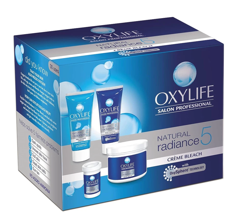 Oxylife Natural Radiance 5 Crema Blanqueadora con Oxígeno Activo, 126 gm Foto 1 de 4