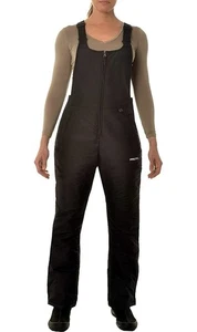 Women's Essential Insulated Bib Overalls - Regular InseamBlack Size Large 12-14 - Picture 1 of 6