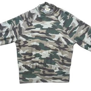 Maeve Anthropologie Camouflage Print Mock Neck Pullover Top Women's Size Small - Picture 1 of 7