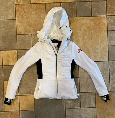 Chaqueta de esquí para nieve Jet Set blanca para mujer hecha en Italia talla 0 Foto 1 de 4