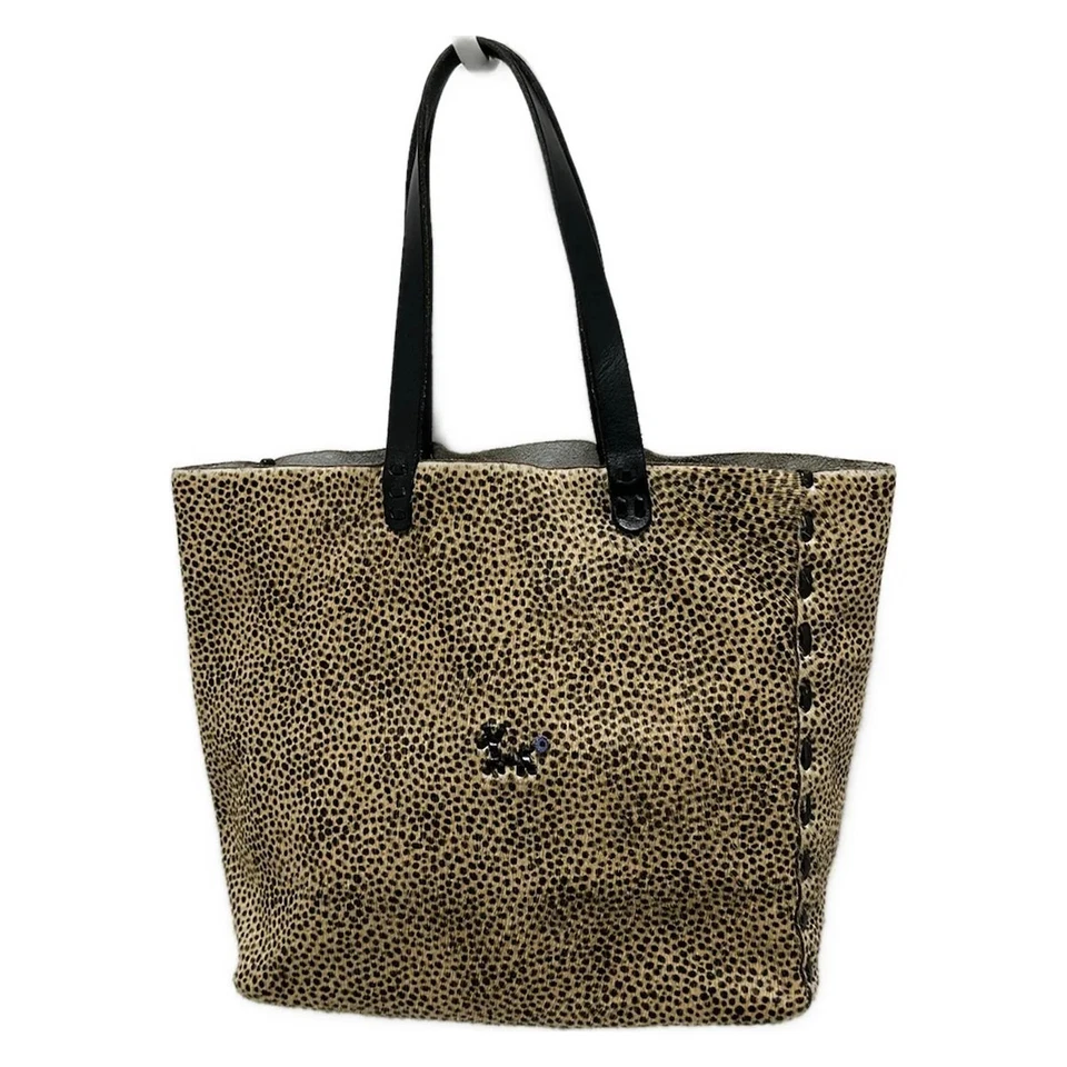 Auténtico bolso de mano HENRY CUIR - beige marrón oscuro negro cuero de becerro por nacer Foto 1 de 4