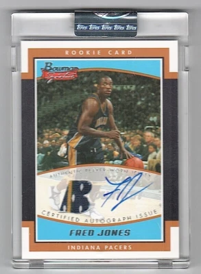 2002-03 Bowman Signature Edition #SEFJ Fred Jones Rookie Jersey Auto #/999 - Image 1 of 2