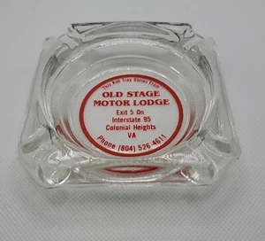 Vintage Collectible Ashtray - Old Stage Motor Lodge Colonial Heights Virginia - Picture 1 of 7