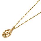 CARTIER Logo double diamond Necklace Pendant K18 PG Rose Gold Clear Used