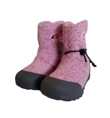 BOGS B-MOC Botas de Invierno de Vellón Rosa, Infantil Niño Niñas Talla 13 Foto 1 de 4