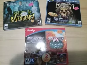CD-ROM Game Lot(3) "Mystery P.I" "13th Skull" "Return to Ravenhearst" E-E 10+ - Picture 1 of 1