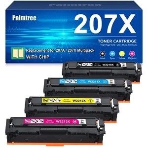 Palmtree 207X With Chip Compatible for HP 207X 207A Toner Cartridges Multipack f - Picture 1 of 3