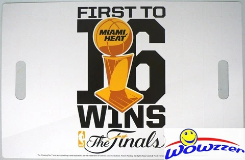 2013 NBA Finals Game 7 Miami Heat Official Cheering Fan/Poster HUGE 11x17 MInt ! Cover