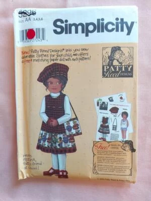 Simplicity 5296 Child's Jumper, Hat & Bag Pattern Size 3-6 by Patty Reed Design - Image 1 of 2