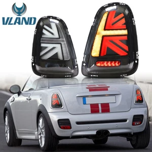 VLAND LED Tail Lights For Mini Cooper R56 R57 R58 R59 2007-2013 Transparent Lens - Picture 1 of 7