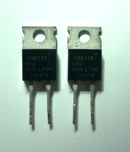 DSEI12-06A Fast Recovery Epitaxial Diode 600V 14A TO-220AC Genuine IXYS x2 pcs - Foto 1 di 1