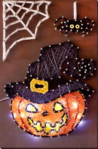 DIY String Art Creative Kit "Pumpkin" 7.5"x11.4" / 19.0x29.0 cm - Picture 1 of 8