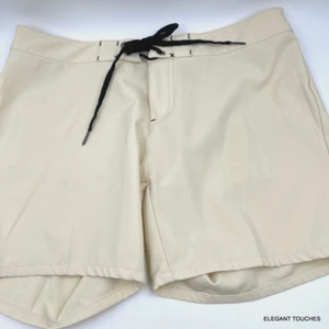 Oakley Womens Athletic Shorts 4 Beige Tan 5" Inseam Volleyball Beach Stretchy S - Picture 1 of 7