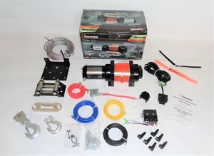 Keeper Electric Portable Winch 3000LBS12V UTV/ATV Trailer OffRoad Synthetic Rope - Picture 1 of 7
