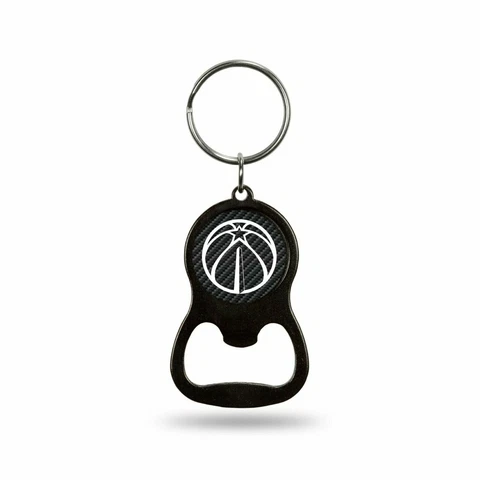 Washington Wizards Keychain Bottle Opener Carbon Fiber Design Metal Basketball Cover