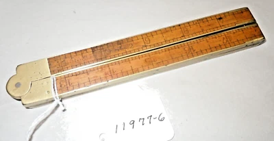 STANLEY RULE NO. 62 Boxwood 24" Folding Woodworkers Brass Bound Rule, USA - Image 1 of 4