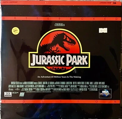 JURASSIC PARK 12”LASERDISC MOVIE JEFF GOLDBLUM LAURA DERN VERY GOOD THX - Image 1 of 2
