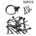 Premium Quality Nylon Tie Cable Bundled Wire Band Strap Clips 50pcs Pack