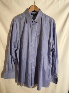 Tommy Hilfiger Tommy Traveler Camisa Abotonada Azul Cuello de por Vida 17 34-35 XL - Imagen 1 de 7