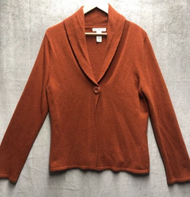 Cárdigan para mujer Susan Bristol XL naranja angora mezcla de pelo de conejo un botón Foto 1 de 4