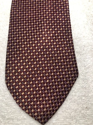 CORBATA NAUTICA HOMBRE ORO BORGOÑA BLANCO 3,5 X 60 Foto 1 de 4