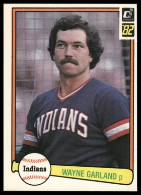 1982 Donruss #489 Wayne Garland Cleveland Indians - Image 1 of 2