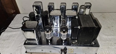 Scott 800b amplificador tubo amplificador radio cromo FUNCIONA Foto 1 de 4