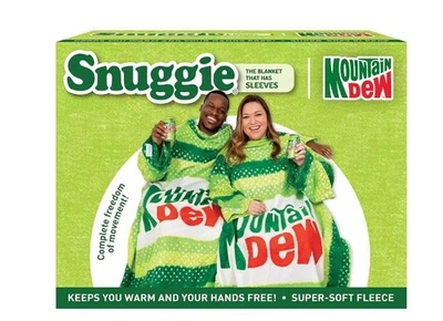 Snuggie Retro Mountain Dew Wearable Blanket Super-soft fleece - Image 1 of 4