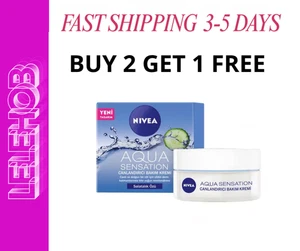 ⭐SCHNELLER VERSAND⭐ 3x Nivea Gesichtspflege Creme Aqua Sensation 50 ml - Bild 1 von 1