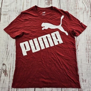PUMA Red Short Sleeve Graphic Print T-Shirt Men's L - Picture 1 of 7