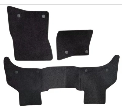 NEW~Genuine Land Rover Defender 110 Mat Set Black Ebony Carpet 3 PC 2020-2023 Foto 1 de 4