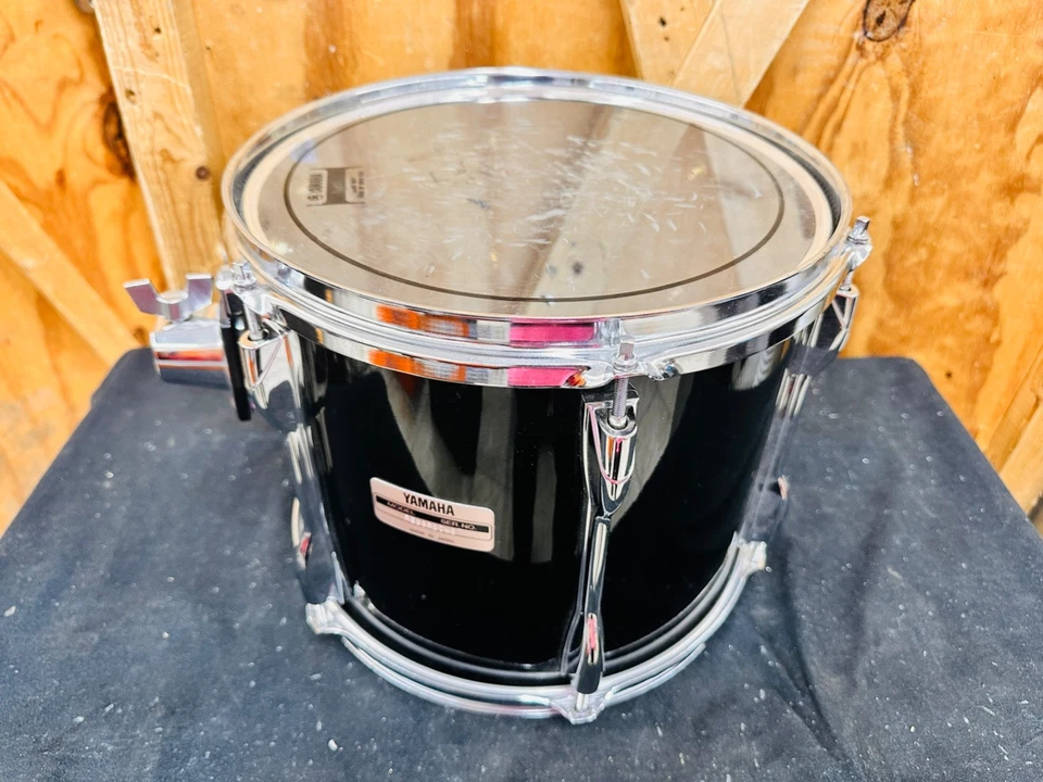 Yamaha TT912Y Grabación Personalizada 10x12" Rack Tom Negro MFG. Tambor mayo 2005 Foto 1 de 4
