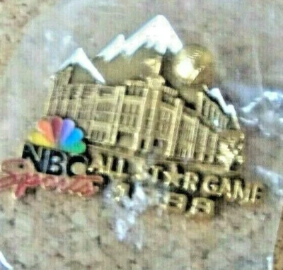 NBC Press pin 1998 Colorado Rockies All-Star Game 3-D gold tone 2nd variety - Image 1 of 4