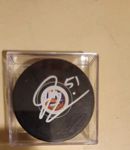 Denis Potvin Signed New York Islanders Logo Official Puck COA - Picture 1 of 1