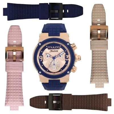 Silicone Watch Strap for Mulco Ilusion MW3-12140-035 Brown - Image 1 of 2