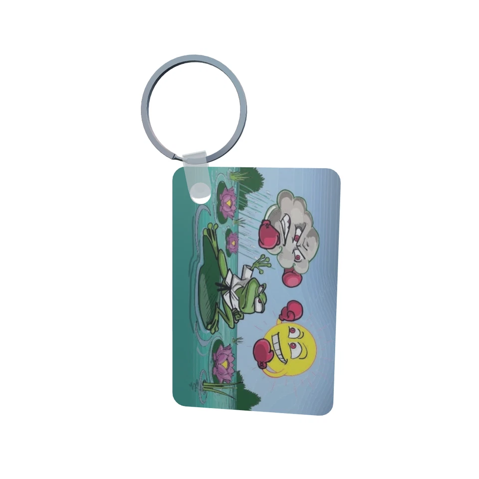 Schlüsselanhänger Flagge Fahne Wetterfrosch Alu 40 x 57 mm - Bild 1 von 1