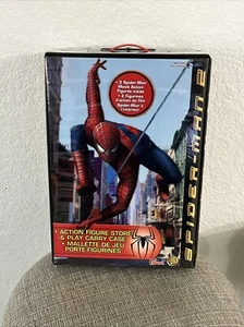 SPIDER-MAN 2 ACTION FIGURE STORE AND PLAY CARRY CASE TOY BIZ 2004 MARVEL - Picture 1 of 9