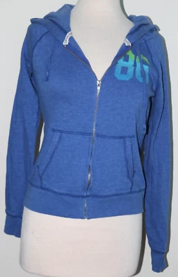 Sudadera con Capucha Mujer Cremallera Frontal Rosa Victoria's Secret Love 86 Azul Talla Pequeña Foto 1 de 4