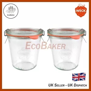 X2 WECK 900 290ml Mold High Glass Sourdough Preserving Jar, Lid, Seal, Clamps - Picture 1 of 1