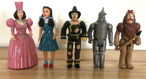 1988 VINTAGE WIZARD OF OZ MTC PRC MGM TURNER LOT OF 5 ACTION FIGURES Cover