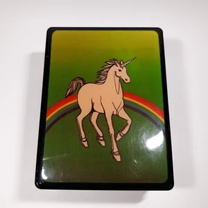 Vintage 1980 Retro Einhorn Spieluhr Schmuck Schmuck Impossible Dream Platory - Bild 1 von 13