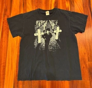 Vintage The Omen Movie Mystery Horror Cult Movie Promo Large Tee Shirt - Picture 1 of 3